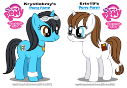 Size: 850x589 | Tagged: safe, artist:krystlekmy, oc, oc only, armband, goggles, necklace, ponified, tail wrap