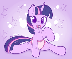 Size: 1104x900 | Tagged: safe, artist:dorableponies, twilight sparkle, pony, g4, colored pupils, cute, diaper, female, mare, non-baby in diaper, pacifier, solo, twiabetes