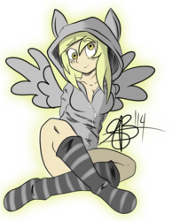 Size: 674x868 | Tagged: safe, artist:xxxsketchbookxxx, derpy hooves, human, g4, clothes, female, hoodie, humanized, simple background, socks, solo, striped socks, transparent background, vector
