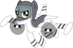 Size: 4000x2628 | Tagged: safe, artist:jh, oc, oc only, oc:hermes, original species, plane pony, pony, cuban 800, grand theft auto, gta v, plane, simple background, solo, transparent background, vector