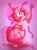 Size: 1280x1707 | Tagged: safe, artist:smokedpone, pinkie pie, earth pony, pony, g4, bipedal, female, happy, mare, open mouth, solo