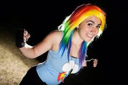 Size: 960x639 | Tagged: safe, artist:magyktrix, rainbow dash, human, g4, cosplay, irl, irl human, photo, solo