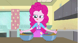 Size: 1920x1080 | Tagged: safe, screencap, pinkie pie, equestria girls, g4, ambidextrous, animated, female, solo