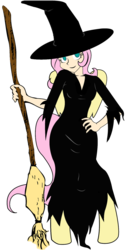 Size: 1075x2141 | Tagged: safe, artist:dj-black-n-white, oc, oc only, oc:ivy, satyr, clothes, colored, costume, offspring, parent:fluttershy, solo, witch