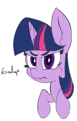 Size: 581x907 | Tagged: safe, artist:magical disaster, twilight sparkle, g4, 30 minute art challenge, angry, bookmare, female, scrunchy face, solo