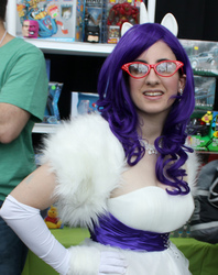 Size: 1623x2048 | Tagged: artist needed, safe, artist:candidecoating, rarity, human, g4, clothes, cosplay, evening gloves, glasses, glasses rarity, irl, irl human, photo, solo
