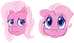 Size: 767x452 | Tagged: safe, artist:colossalstinker, pinkie pie (g3), g3, g3.5, crying, duality, female, sad, solo