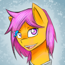 Size: 1000x1000 | Tagged: safe, artist:tipsie, scootaloo, g4, fanart, female, motherly scootaloo, solo