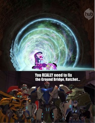 Size: 744x960 | Tagged: safe, spike, twilight sparkle, dog, equestria girls, g4, arcee, bulkhead, bumblebee (transformers), exploitable meme, ground bridge, littlest pet shop, meme, ratchet, smokescreen, spike the dog, transformers, transformers prime, twiscream, zoe trent