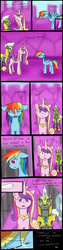 Size: 1000x4000 | Tagged: safe, artist:yichiau, princess cadance, rainbow dash, g4, arrested, comic, context is for the weak, crying, cuffs, fangs, royal guard, sad