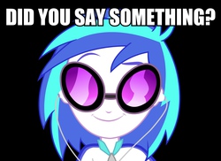 Size: 2200x1600 | Tagged: safe, dj pon-3, vinyl scratch, equestria girls, g4, female, image macro, meme, reaction image, solo