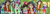 Size: 670x192 | Tagged: safe, blueberry cake, cloudy kicks, normal norman, pinkie pie, rarity, rose heart, snips, sophisticata, equestria girls, g4, my little pony equestria girls, my little pony equestria girls: rainbow rocks, perfect day for fun, background human, holding hands, image macro, meme, normal norman gets all the waifus, normalcake, normalheart, normalkicks, normsticata, shipping