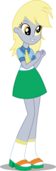Size: 1163x3500 | Tagged: dead source, safe, artist:katequantum, derpy hooves, equestria girls, g4, clothes, female, necktie, sandals, simple background, socks, socks with sandals, solo, transparent background, vector