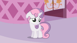Size: 1280x720 | Tagged: safe, screencap, sweetie belle, pony, g4, sisterhooves social, animated, cute, diasweetes, female, floppy ears, frown, looking up, sad, solo