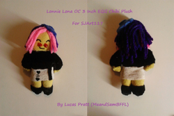 Size: 1024x684 | Tagged: safe, artist:lucaspratt, oc, oc only, oc:lannie lona, human, equestria girls, g4, beret, chibi, clothes, equestria girls-ified, glasses, irl, photo, plushie, small, solo, sweater, turtleneck