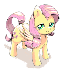 Size: 477x494 | Tagged: safe, artist:usappy-barkhaward, fluttershy, pegasus, pony, g4, female, solo