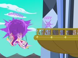 Size: 1200x900 | Tagged: safe, artist:evil-dec0y, princess cadance, comic:trixie vs., g4, female, magic, solo