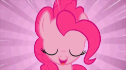 Size: 400x224 | Tagged: safe, screencap, pinkie pie, earth pony, pony, a friend in deed, g4, season 2, animated, cute, diapinkes, female, gif, mare, smiling, solo
