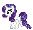 Size: 106x96 | Tagged: safe, artist:angel99percent, rarity, g4, animated, female, pixel art, solo, sprite, walking