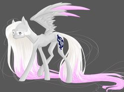 Size: 1000x739 | Tagged: safe, artist:holka13, oc, oc only, oc:holka withers, pegasus, pony, female, long mane, mare, skinny, solo, thin