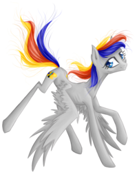 Size: 1024x1285 | Tagged: safe, artist:holka13, oc, oc only, pegasus, pony, female, mare, skinny, solo, thin