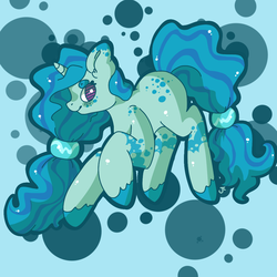 Size: 1024x1024 | Tagged: safe, artist:pegsie, oc, oc only, pony, unicorn, bubble, solo