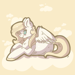 Size: 1024x1024 | Tagged: safe, artist:pegsie, oc, oc only, pegasus, pony, art trade, coffee, solo