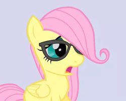 Size: 743x597 | Tagged: safe, fluttershy, g4, facebook, female, filly, glasses, hipster, hipstershy, solo