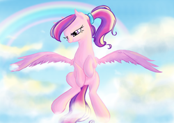 Size: 3090x2202 | Tagged: safe, artist:holka13, princess cadance, alicorn, pony, g4, female, high res, solo, teen princess cadance, younger