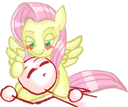 Size: 1117x934 | Tagged: safe, artist:redanon, fluttershy, oc, oc:anon, g4, cute, sleeping