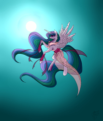 Size: 5104x6000 | Tagged: safe, artist:vegemiteguzzler, princess celestia, g4, absurd resolution, clothes, female, solo