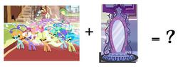 Size: 833x317 | Tagged: safe, breezie, equestria girls, g4, it ain't easy being breezies, magic mirror