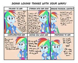 Size: 1600x1300 | Tagged: safe, artist:varemia, rainbow dash, equestria girls, doing loving things, humanized, looking at you, love, meme, ponied up, wingboner