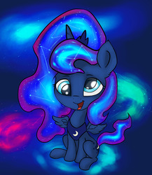 Size: 1280x1475 | Tagged: safe, artist:lunoley, princess luna, lunadoodle, g4, derp, female, solo