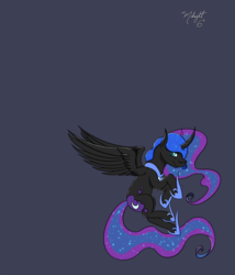 Size: 1400x1634 | Tagged: safe, artist:midnightsix3, nightmare moon, lunadoodle, g4, female, solo