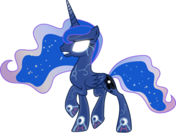 Size: 3943x3000 | Tagged: dead source, safe, artist:theshadowstone, edit, vector edit, princess luna, alicorn, kyogre, pony, g4, alternate cutie mark, angry, blue orb, combination, cracks, crossover, cutie mark, cyber legs, ethereal mane, female, frown, glare, glowing, glowing eyes, gradient horn, gradient mane, gradient tail, gritted teeth, high res, horn, legendary pokémon, mare, mind control, pokémon, pokémon omega ruby and alpha sapphire, possessed, primal kyogre, primal reversion, raised hoof, simple background, slender, solo, starry mane, starry tail, tail, teeth, thin, translucent, translucent mane, transparent background, vector