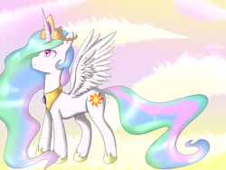 Size: 2048x1536 | Tagged: safe, artist:tenten, princess celestia, g4, female, pixiv, solo