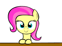 Size: 1280x960 | Tagged: safe, artist:luckyboy19, oc, oc only, oc:flower tea, earth pony, pony, animated, cute, eye shimmer, looking at you, solo