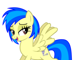 Size: 1800x1410 | Tagged: safe, artist:internetianer, oc, oc only, oc:silvia windmane, pegasus, pony, bedroom eyes, simple background, solo, spread wings, transparent background, vector