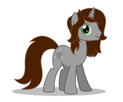 Size: 1500x1244 | Tagged: safe, artist:internetianer, oc, oc only, oc:cubic, pony, unicorn, looking at you, male, simple background, solo, standing, transparent background, vector