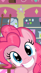 Size: 1080x1920 | Tagged: safe, artist:oobrushstrokeoo, pinkie pie, g4, female, screensaver, solo