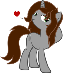 Size: 1287x1500 | Tagged: safe, artist:internetianer, oc, oc only, oc:cubic, pony, unicorn, female, heart, simple background, solo, transparent background, vector