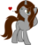 Size: 1287x1500 | Tagged: safe, artist:internetianer, oc, oc only, oc:cubic, pony, unicorn, female, heart, simple background, solo, transparent background, vector