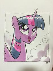 Size: 768x1024 | Tagged: safe, artist:tony fleecs, twilight sparkle, alicorn, pony, g4, female, mare, solo, traditional art, twilight sparkle (alicorn)