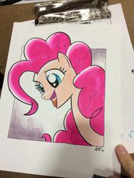 Size: 768x1024 | Tagged: safe, artist:tony fleecs, pinkie pie, g4, female, solo, traditional art