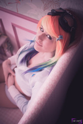 Size: 1867x2800 | Tagged: safe, artist:lexi-farron-strife, rainbow dash, human, g4, cosplay, irl, irl human, photo, solo