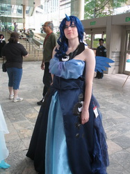 Size: 487x650 | Tagged: safe, princess luna, human, g4, cosplay, irl, irl human, otakon, photo