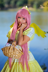 Size: 803x1204 | Tagged: safe, fluttershy, human, g4, cosplay, irl, irl human, photo, solo
