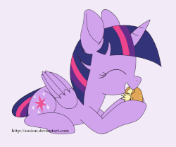 Size: 900x747 | Tagged: safe, artist:sion, twilight sparkle, alicorn, pony, g4, :t, animated, burger, cute, eating, eyes closed, female, food, hay burger, hoof hold, mare, nom, prone, smiling, solo, that pony sure does love burgers, twiabetes, twilight burgkle, twilight sparkle (alicorn)