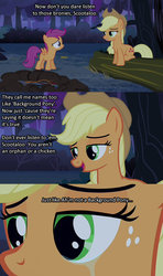 Size: 640x1080 | Tagged: safe, applejack, scootaloo, g4, comic, crying